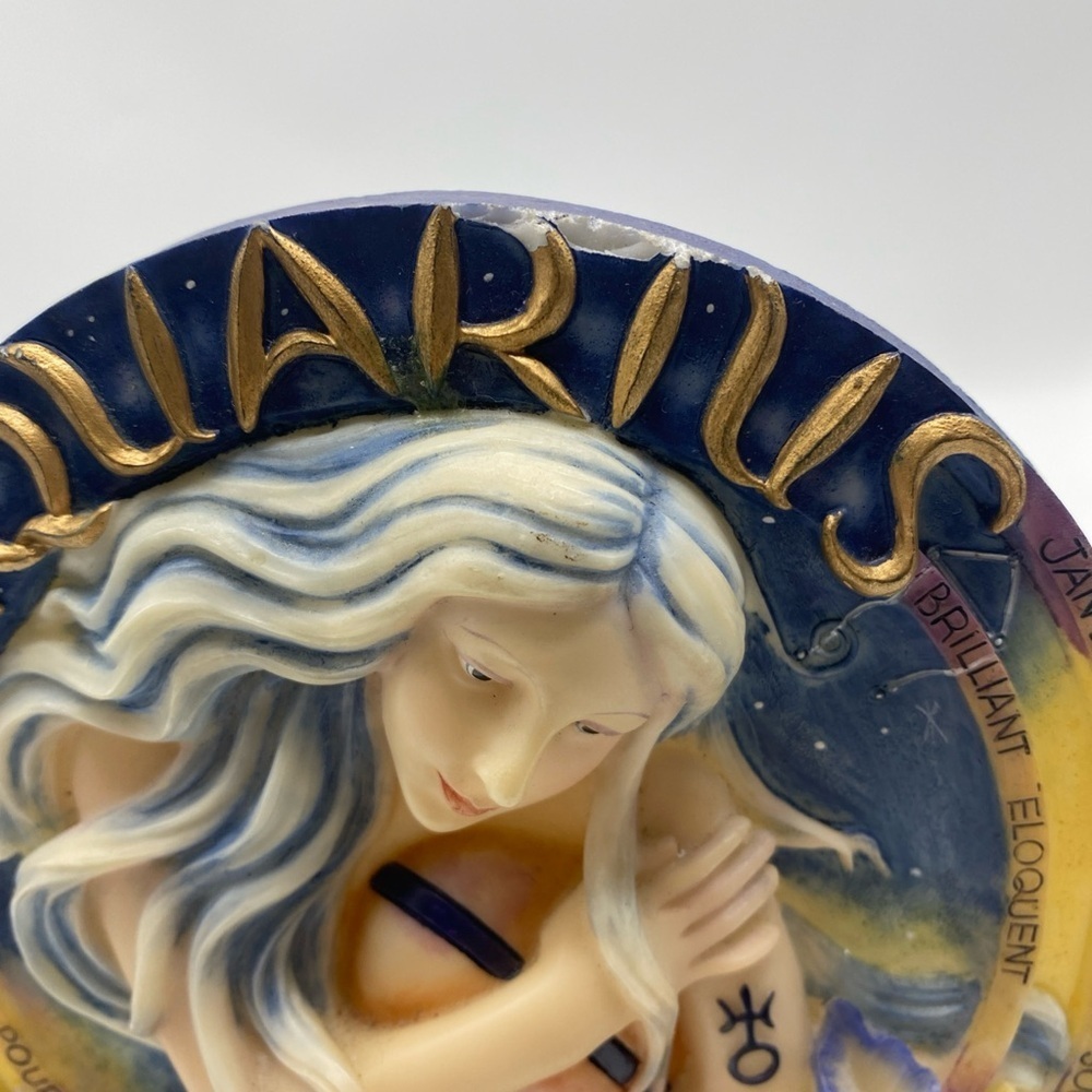 Jody Bergsma Vintage Aquarius The Water Pourer Fairy Mermaid Statue Figurine 8”H - Picture 6 of 7